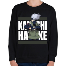 PRINTFASHION Hatake Kakashi - Gyerek pulóver - Fekete