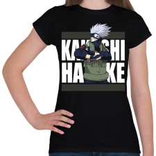 PRINTFASHION Hatake Kakashi - Női póló - Fekete női póló