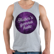 PRINTFASHION Hate - Férfi atléta - Sport szürke atléta, trikó