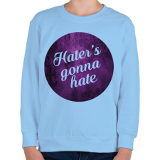 PRINTFASHION Hate - Gyerek pulóver - Világoskék gyerek pulóver, kardigán