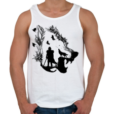 PRINTFASHION Havas Jon - Férfi atléta - Fehér atléta, trikó