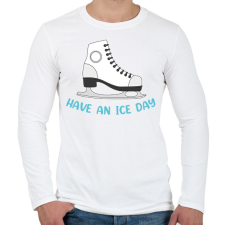 PRINTFASHION Have an ice day - Férfi hosszú ujjú póló - Fehér férfi póló