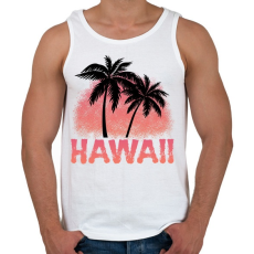 PRINTFASHION Hawaii - Férfi atléta - Fehér