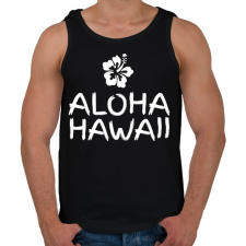PRINTFASHION Hawaii - Férfi atléta - Fekete atléta, trikó