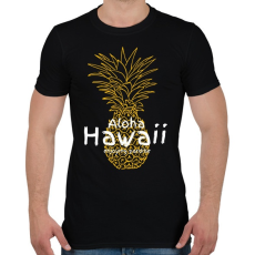 PRINTFASHION Hawaii - Férfi póló - Fekete