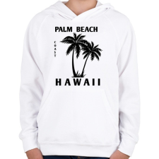 PRINTFASHION Hawaii - Gyerek kapucnis pulóver - Fehér gyerek pulóver, kardigán