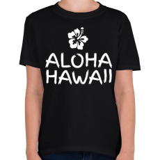 PRINTFASHION Hawaii - Gyerek póló - Fekete