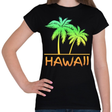 PRINTFASHION Hawaii - Női póló - Fekete női póló