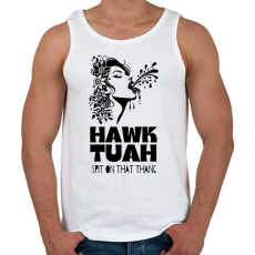 PRINTFASHION Hawk Tuah - split on that thang - Férfi atléta - Fehér