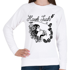 PRINTFASHION Hawk Tuah - split on that thang - Női pulóver - Fehér női pulóver, kardigán