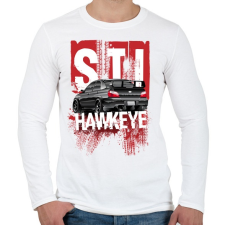 PRINTFASHION Hawkeye STI - Férfi hosszú ujjú póló - Fehér férfi póló