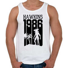 PRINTFASHION hawkins 1986 - Férfi atléta - Fehér atléta, trikó