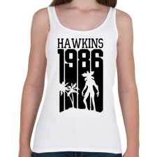 PRINTFASHION hawkins 1986 - Női atléta - Fehér női trikó
