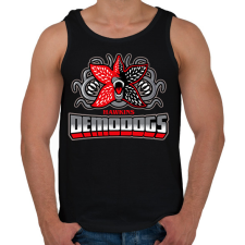 PRINTFASHION Hawkins Demodogs - Férfi atléta - Fekete atléta, trikó