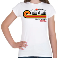 PRINTFASHION Hawkins indiana retro - Női póló - Fehér női póló