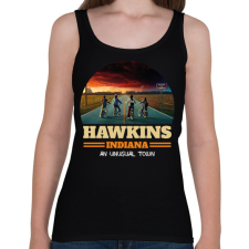 PRINTFASHION #hawkins - Női atléta - Fekete női trikó