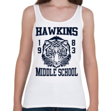 PRINTFASHION Hawkins Tigers - Női atléta - Fehér női trikó