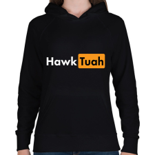 PRINTFASHION hawktuah ph - Női kapucnis pulóver - Fekete női pulóver, kardigán