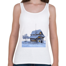 PRINTFASHION Ház - Női atléta - Fehér női trikó