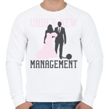 PRINTFASHION Házasság - Férfi pulóver - Fehér férfi pulóver, kardigán