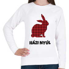 PRINTFASHION Házi nyúl - Női pulóver - Fehér női pulóver, kardigán
