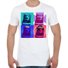 PRINTFASHION Háziállatom - Férfi póló - Fehér