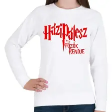 PRINTFASHION Házipálesz - Női pulóver - Fehér női pulóver, kardigán