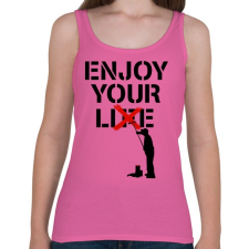 PRINTFASHION Hazugság - Női atléta - Rózsaszín női trikó