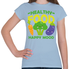 PRINTFASHION Healthy food - Női póló - Világoskék női póló