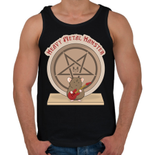 PRINTFASHION Heavy Metal Hamster - Férfi atléta - Fekete atléta, trikó