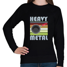 PRINTFASHION Heavy metal - Női pulóver - Fekete női pulóver, kardigán