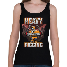 PRINTFASHION Heavy Rigging - Női atléta - Fekete