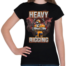 PRINTFASHION Heavy Rigging - Női póló - Fekete