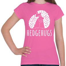 PRINTFASHION Hedgehugs - Női póló - Rózsaszín