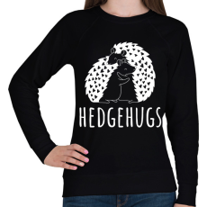 PRINTFASHION Hedgehugs - Női pulóver - Fekete