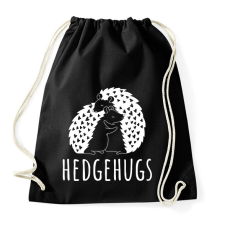 PRINTFASHION Hedgehugs - Sportzsák, Tornazsák - Fekete tornazsák