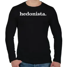 PRINTFASHION hedonista - Férfi hosszú ujjú póló - Fekete férfi póló