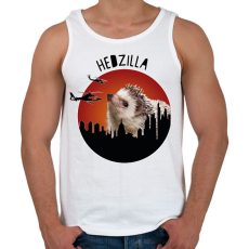 PRINTFASHION Hedzilla - Férfi atléta - Fehér