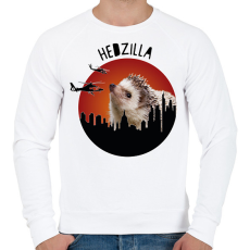 PRINTFASHION Hedzilla - Férfi pulóver - Fehér