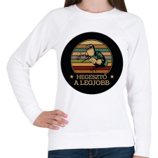 PRINTFASHION Hegesztő - A legjobb - Női pulóver - Fehér női pulóver, kardigán