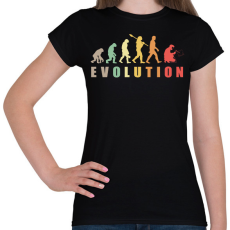 PRINTFASHION Hegesztő evolúció - Női póló - Fekete