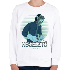 PRINTFASHION Hegesztő - Legendás - Gyerek pulóver - Fehér
