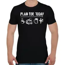 PRINTFASHION Hegesztő Napi Rutin - Férfi póló - Fekete férfi póló