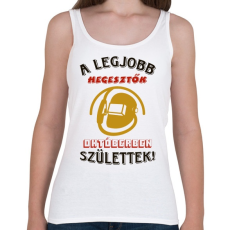 PRINTFASHION Hegesztő szülinap október színes - Női atléta - Fehér