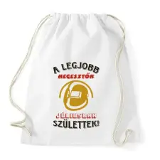 PRINTFASHION Hegesztő szülinapja július színes - Sportzsák, Tornazsák - Fehér tornazsák