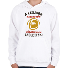 PRINTFASHION Hegesztő szülinapja június színes - Gyerek kapucnis pulóver - Fehér gyerek pulóver, kardigán