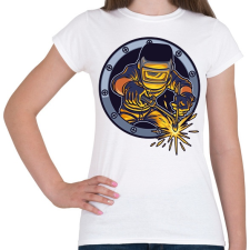 PRINTFASHION Hegesztő - Welder - Női póló - Fehér női póló