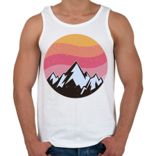PRINTFASHION Hegycsúcs - Férfi atléta - Fehér atléta, trikó