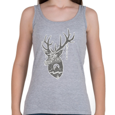 PRINTFASHION Hegyekben - Női atléta - Sport szürke női trikó