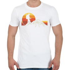 PRINTFASHION Hegymászás - Férfi póló - Fehér férfi póló